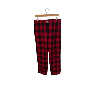 Red and Black Plaid Pajama Pants